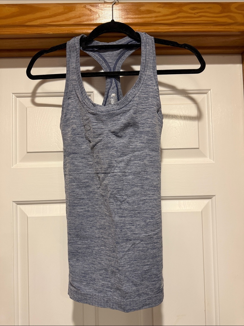 New Balance Heathered Blue Racerback Tank